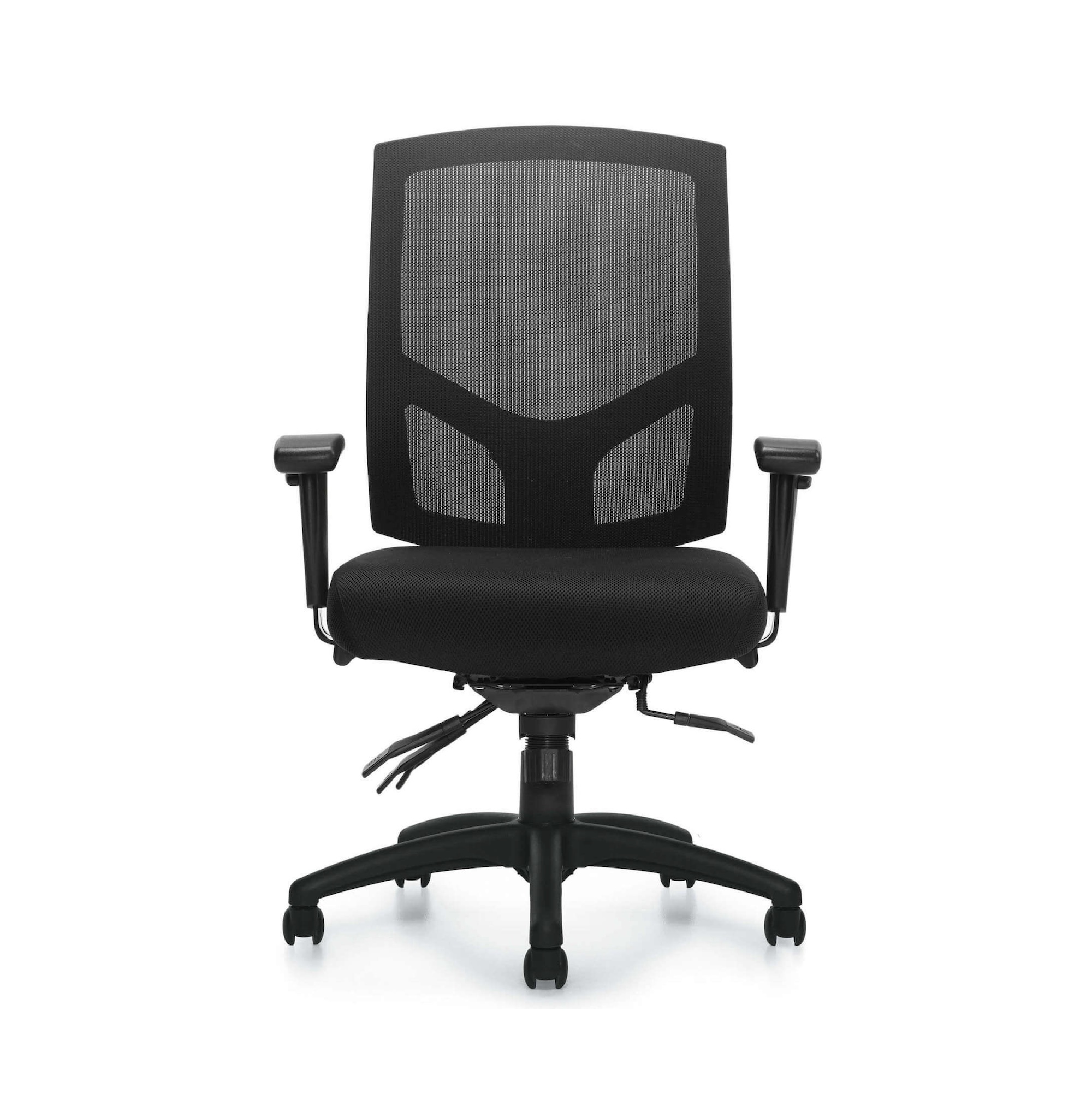 Office furniture chairs office desk chairs high back mesh desk chair front view