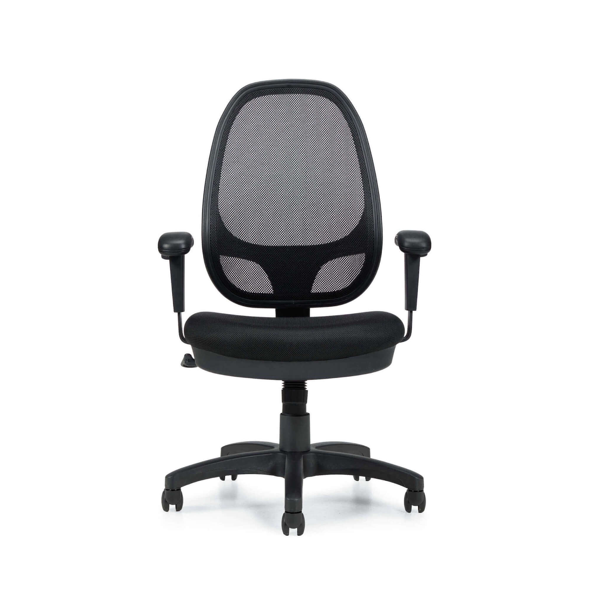 Office furniture chairs office desk chairs high back mesh office chair front view