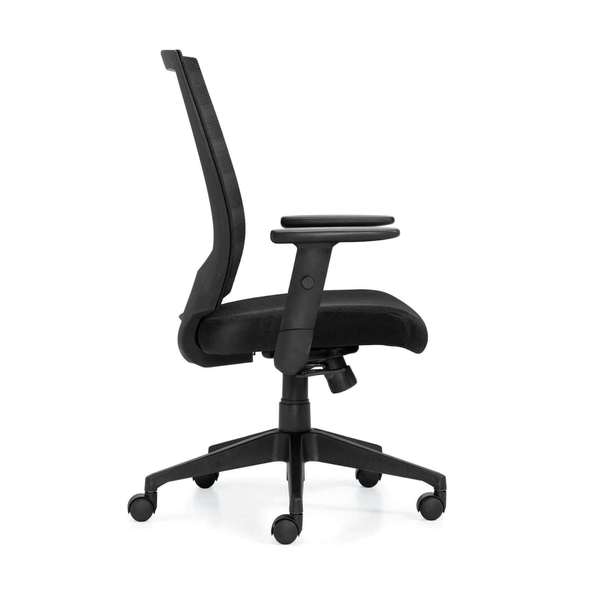 Office furniture chairs office desk chairs mesh office chair high back side view