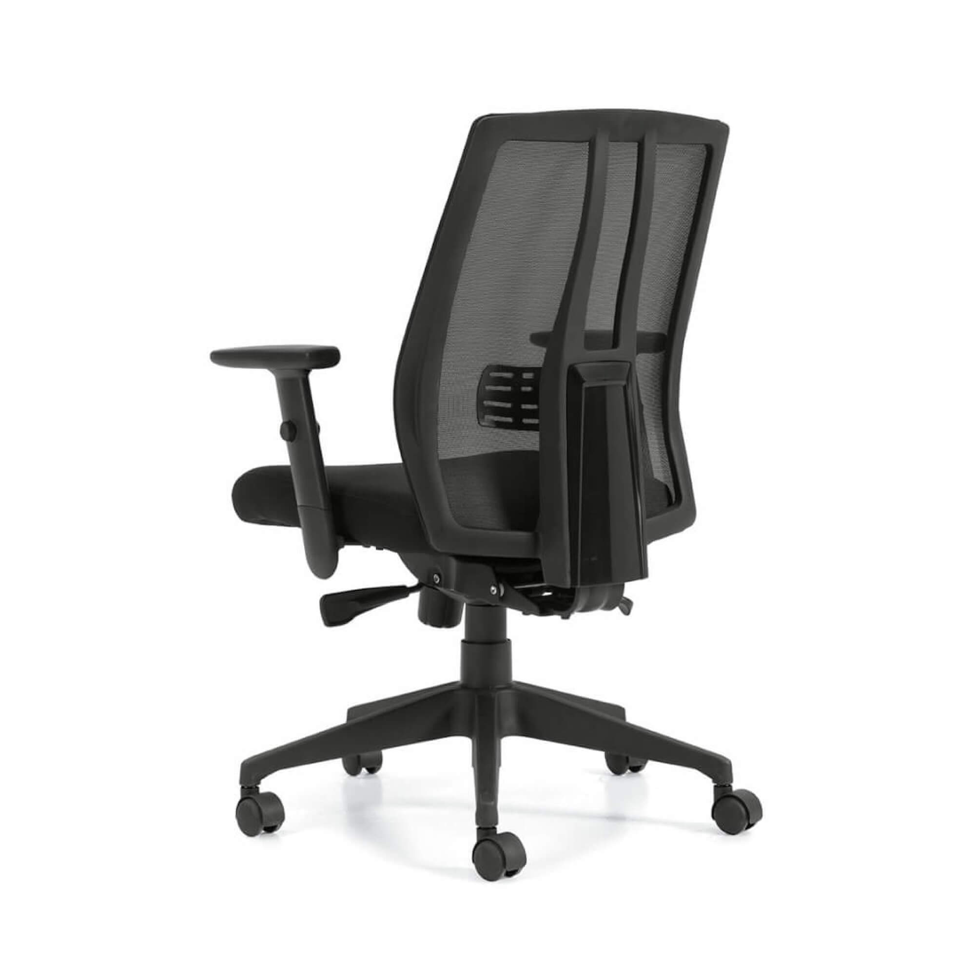 Office furniture chairs office desk chairs mesh office chair with adjustable lumbar support angle back view Office furniture chairs office desk chairs mesh office chair with adjustable lumbar support angle back view