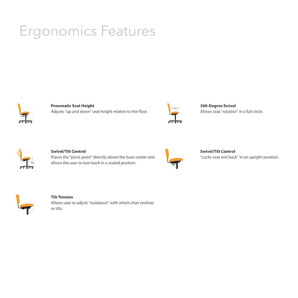 Office furniture chairs office desk chairs office chair high back ergonomic features 1