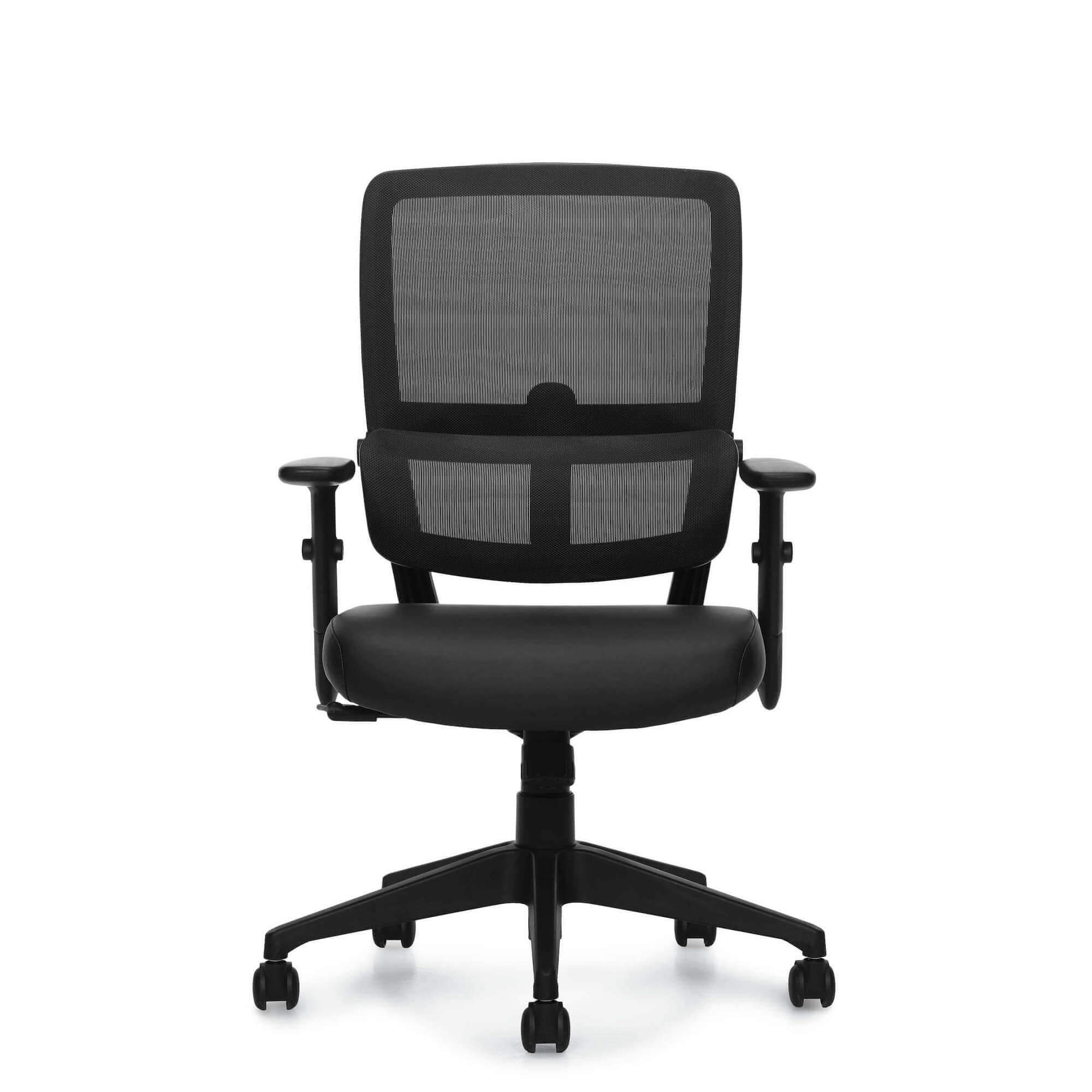 Office furniture chairs office desk chairs office chair pain support front view