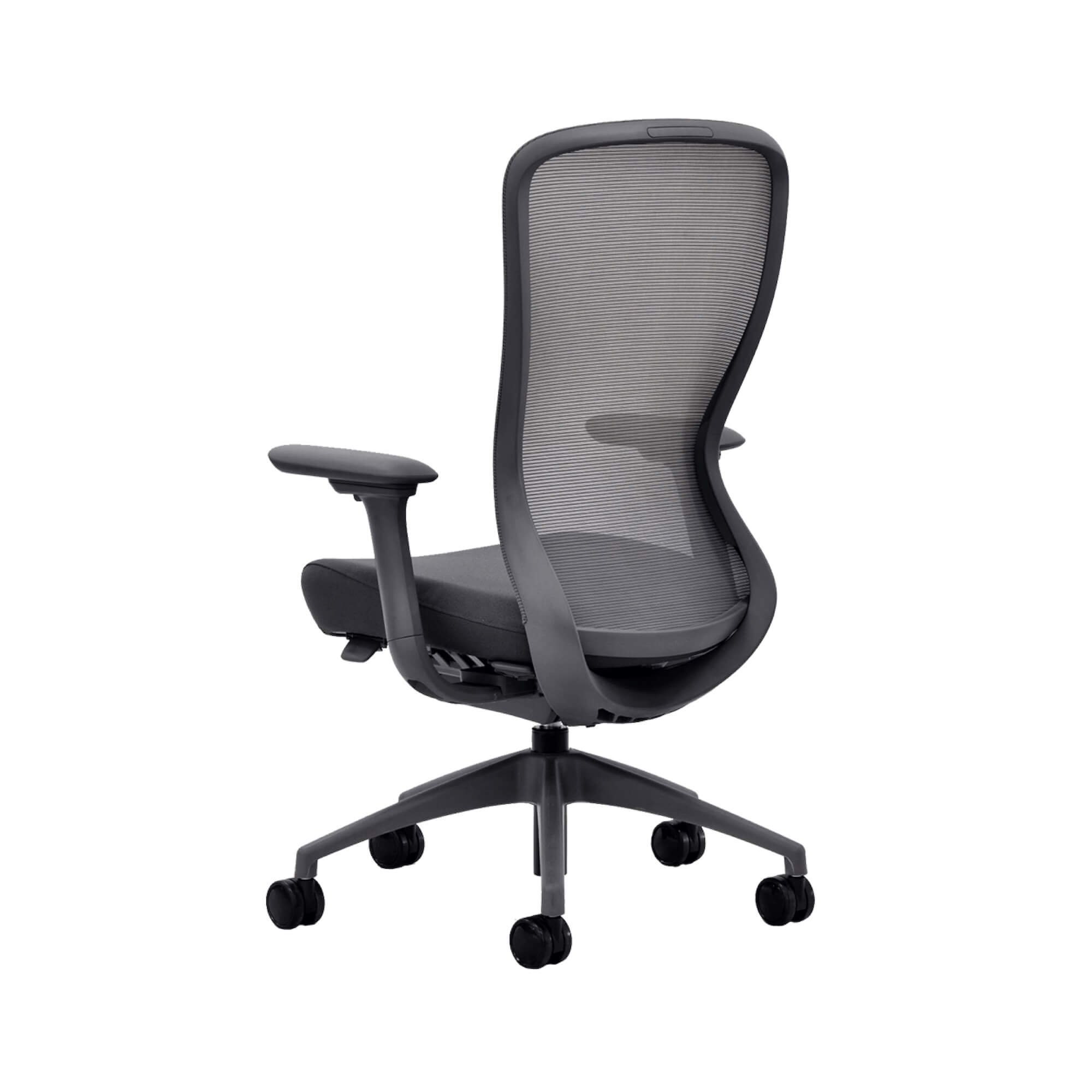 Office furniture chairs office desk chairs office desk chair executive black frame angle back view