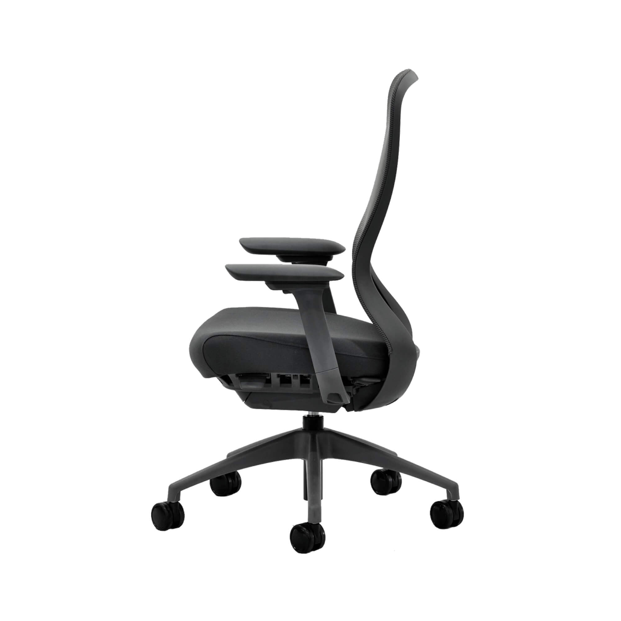 Office furniture chairs office desk chairs office desk chair executive black frame side view