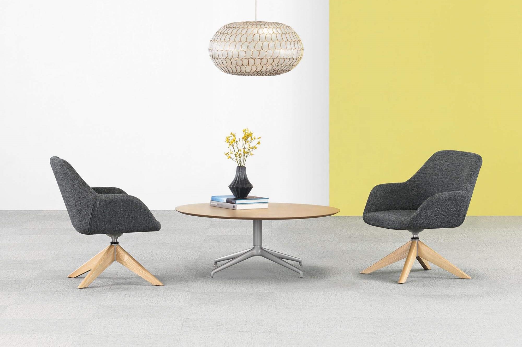 Round ash coffee table space view 1 1 2