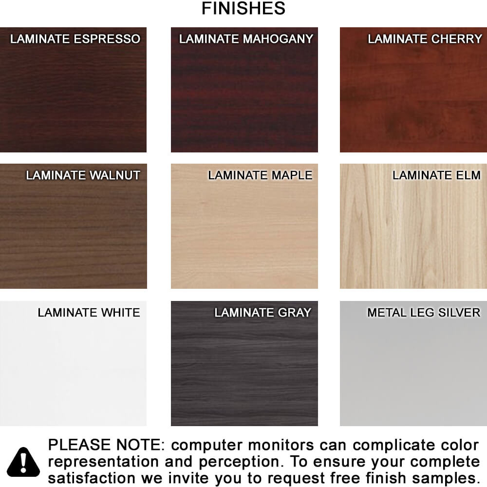 Square coffee table finishes