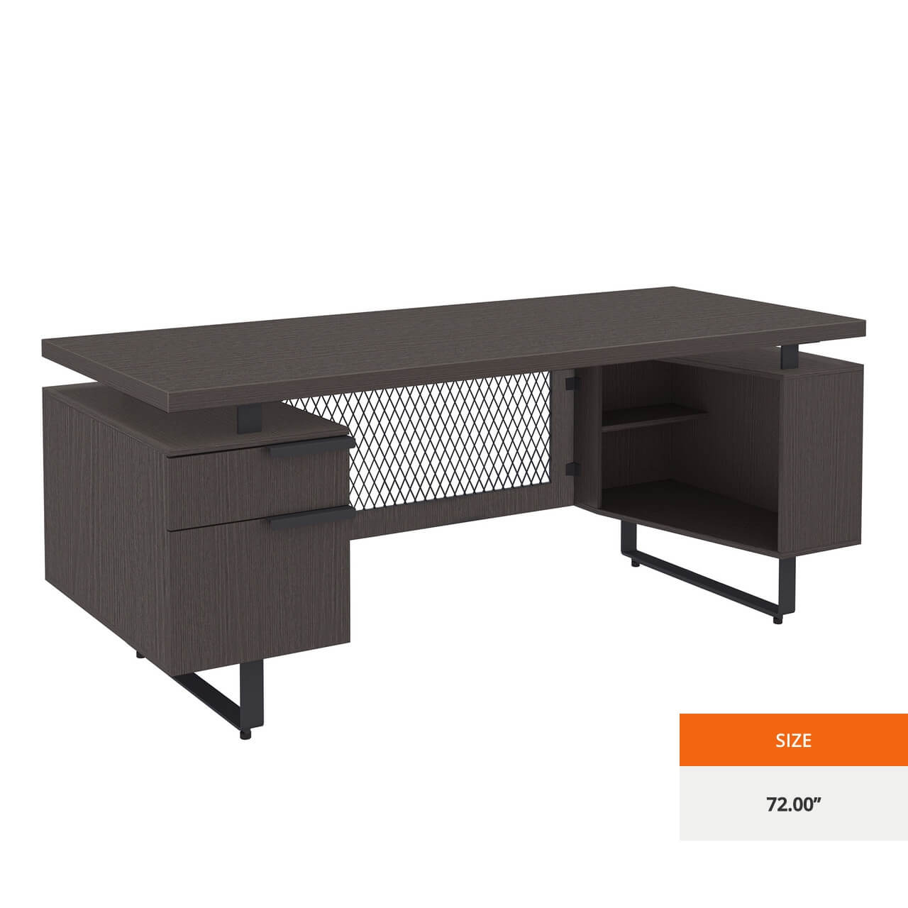 Straight office desk contemporary office desk industrial executive desk 72 angle