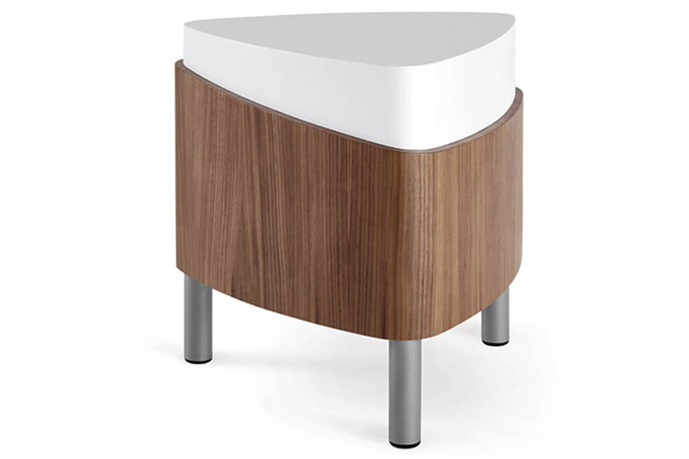 Trendy accent tables set triangle
