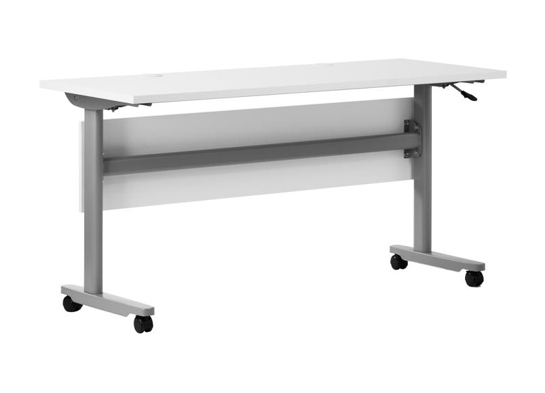 Training table with t leg 5x2 white grey 5