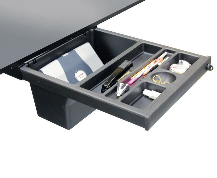 Executive Furniture 8x12 - This lockable pelican drawer features large capacity storage bin, which is recessed for knee clearance.